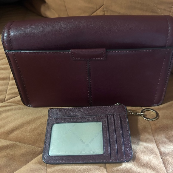 Michael Kors Burgundy Leather Crossbody with Gold Chain - Picture 6 of 6